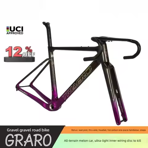 UCI Certified Carbon Gravel Bike Frame T800 Full Terrain Toray Carbon Fiber Lightweight