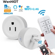 WiFi EWeLink Smart Socket US Plug Wireless Socket Switch Works With For Alexa For Google Home Voice 