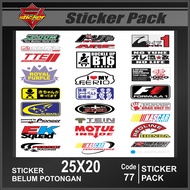 SP77 Sticker Pack - Sticker Pack Racing Sticker Motorcycle Variation Skotlet Sticker Sponsor Racing