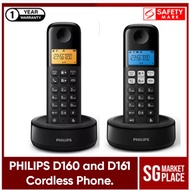 Philips Cordless Phone Sale | Available in Philips D160 and Philips D161 | Safety Mark | 1 Yr Wty