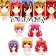 全新現貨 BUSHIROAD Creative 五等分的花嫁 五等份的新娘 中野一花 二乃 三玖 四葉 五月 婚紗ver. 掛件吊飾 Vol.2 第二彈 扭蛋 盒蛋食玩 婚紗ver. Q版迷你小fig