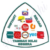 (2) [INSTANT PREPAID] Fast TOPUP LaJu!! RELOAD MuRah!! Semua Telco Celcom Digi Maxis Umobile Xox Alt