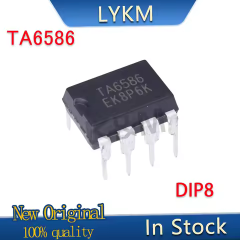10/PCS New Original TA6586 6586 DIP-8 motor drive chip In Stock