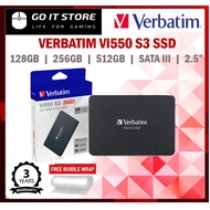 Verbatim Vi550 S3 128GB/ 256GB/ 512GB/ 1TB SATA III 2.5” Internal SSD