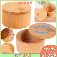 Bamboo Salt Cellar Bamboo Storage Box Salt Cellar Bowl Box for Seasonings