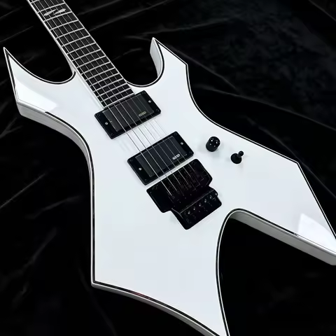 Costom Electric Guitar BC Rich Warlock white HH pickup mahogany body Electric Guitar-Themed Gift Fre