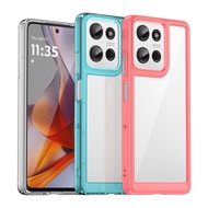 For Motorola Moto G75 G55 G45 G35 G15 G05 Transparent Acrylic Shockproof Protective Phone Cover Case