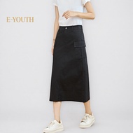 Eyouth 1958 Women Utility Pocket Midi Skirt cargo skirts for woman