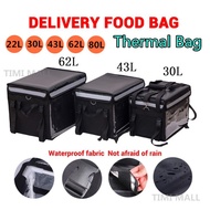 food delivery bag 80L thermal bag waterproof delivery box 30L/43L/62L/80L thicken delivery food bag motorcycle delivery box motorcycle kotak hantaran