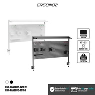 ERGONOZ PANEL02 PEGBOARD DIY ชั้นวางของติดโต๊ะ 2 ขนาด 120 และ 140 cm.