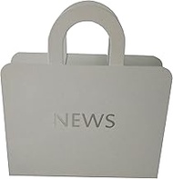 King Collection P1817072 Magazine Rack News White, White, 29 x 8 x 32 cm