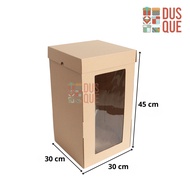 (5Pcs) CAKE BOX 30x30x45 HIGH TART/ 30 x 30 x 45