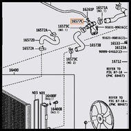HOT DEAL 16577-0D030 UPPER RADIATOR HOSE CONNECTION PIPE ALTIS '2008-2012