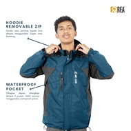 Eiger Official Adventure - Jaket Gunung Pria Waterproof Anti Air Taslan Jaket Outdoor