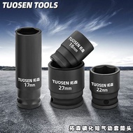 MKR 8-41MM TUOSEN 1/2" 6 Point 78mm Length Impact Deep Socket Industrial Grade / Socket Hitam Box Im
