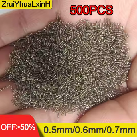 500pcs/Lot 65MN Spring steel 0.5mm 0.6mm 0.7mm Micro Small Compression Spring OD 3/4/5/6/7/8/9/10/11