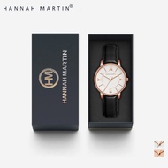 Jam tangan Wanita Hannah Martin 1072P 34mm Luxury Ori Garansi Kulit