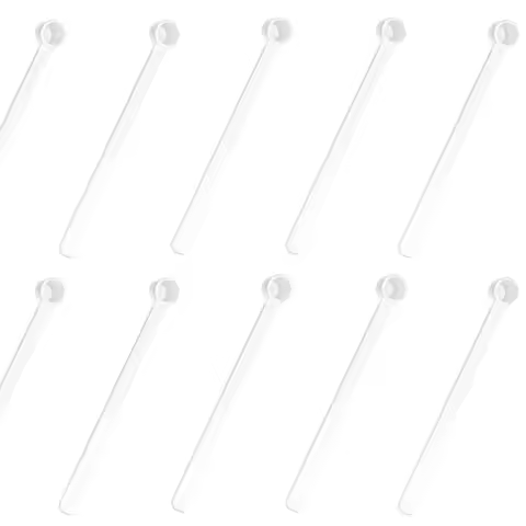 50Pcs 0.25ml Teaspoon Plastic Micro Tiny Little Measuring Spoons for Cosmetics Powders Glitter Seaso