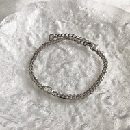 【日本直送 名牌中古包】Christian Dior 克裡斯汀‧迪奧 手鍊 銀色 CD Logo 鍊條 vintage c5gt8d
