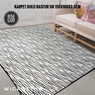 Free Shipping Soft Velboa Pattern Rasfur Fur Carpet 150Cm Long 100Cm Wide 5Cm Thick Carpet