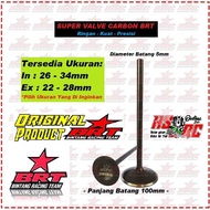 BRT Racing Valve Carbon Valve Stem 5mm Diameter 27 22 Jupiter Z Mio Z1 KLX CRF BEAT Blade 27/22