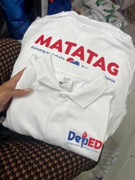 Polo Shirt Unisex Premium Hight Quality On Hand DEPED Matatag MT