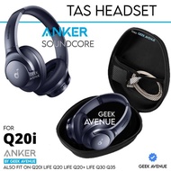Tas Headset Anker Soundcore Q20i Life Q20 Q20+ Q30 Q35 Headphone Case