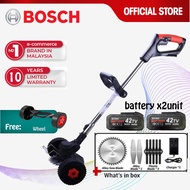 BOSCH Cordless Rechargeable Grass Cutter Multifunction Elektrik Mesin Rumput HeavyDuty Portable Grass Trimmer Lawn Mower