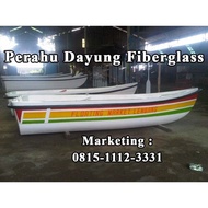 Promo Terbatas Perahu Dayung Fiberglass, Perahu Fiber - Biru