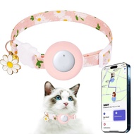 Cat Collar with Bell, Anti-Lost, for Airtag/GPS Tracker, Protective Case with Bell, Cat Necklace, Ki