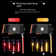 LET Bike Light, Bicycle Accessories Ultra Bright Led Bike Tail Light, Portable Night Riding Lights Chargeable Running Water Pilot Lights Bicycle