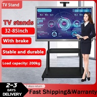 Tv Bracket Adjustable 32-85 Inch Monitor Trolley Mobile Tv Stand Conference Floor Stand