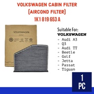 [100% original] Volkswagen 1K1819653A AIRCOND Cabin filter-Audi A3 / BEETLE / Golf / JETTA / Passat / TIGUAN / Q3 / Audi TT