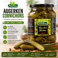 PRINTANA Augurken Gherkins Cornichons Dill 680g Pickled Cucumbers for Burgers Sandwiches Salads Plat