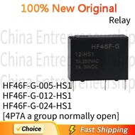 5 PCS Relay HF46F-G-005-HS1 HF46F-G-012-HS1 HF46F-G-024-HS1 [4P7A a group normally open] 100%Quality