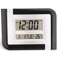 Large Number Display LED Electronic Wall Clock Snooze Table Clock Mute Bracket Clock LCD with Calend