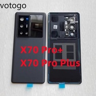 For VIVO X70 / X70Pro / X70 Pro+ Plus 5G Rear Back Battery Cover Glass Door Lid Shell Housing Case Lens Frame Replacement