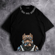 PPC Tshirt oversized / kaos oversize distro 20s murah motif pitbull