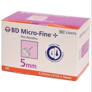BD MICRO FINE 5MM (100'S)