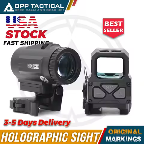 New UH1 RDS Red Dot Sight Gen II Tactical Mira Holografica with V3XM VMT-3X Magnifier For Airsoft Or