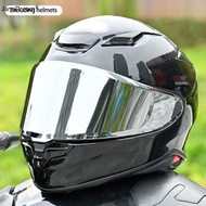 JaneDream Motorcycle Helmets Visor Helmet Lens Visor Plating Uv Protection Lens Faceshield for SHOEI