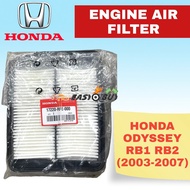 GENUINE HONDA ENGINE AIR FILTER - HONDA ODYSSEY RB1 RB2 2.4 2003-2007 (17220-RFE-000 / 17220-RFG-000