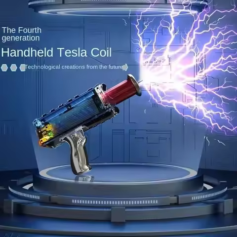 Tesla Coil Gun 4th Generation Plus Enhanced Adjustable arc Handheld Magnetic Energy High Voltage Gen