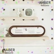 AMBER Desk Calendar, Simple Creative  Year Calendar, Ornament Wooden Monthly Calendar