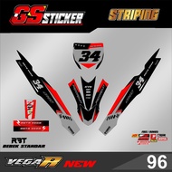 STICKER STRIPING MOTOR RBT VEGA R NEW RBT BEBEK MODIF SUPERMOTO RBT new latest RBT GS V 96