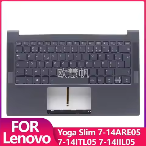 FR New Laptop Parts for Lenovo Yoga Slim 7-14ARE05 7-14IIL05 14IIL05 Palmrest Upper C-Cover with Bac