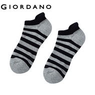 GIORDANO MEN Unisex Cotton Blend Non-Slip Ankle Socks (2-Pack) 0 01156123