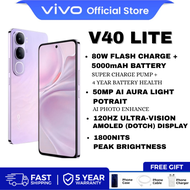 vivo V40 Lite 5G | 8GB+256GB | Snapdragon 4Gen2 | จอ AMOLED 120Hz | กล้อง 64MP OIS | แบต 5500mAh