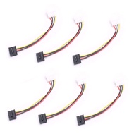 DEVMO 6X New IDE/Molex 4-Pin Male to Serial ATA SATA 15-Pin Female Power Adapter Cable