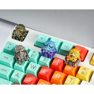 Cyberpunk trooper mechanical keyboard buttons, Cyberpunk trooper resin keycap, Artisan Cyberpunk tro